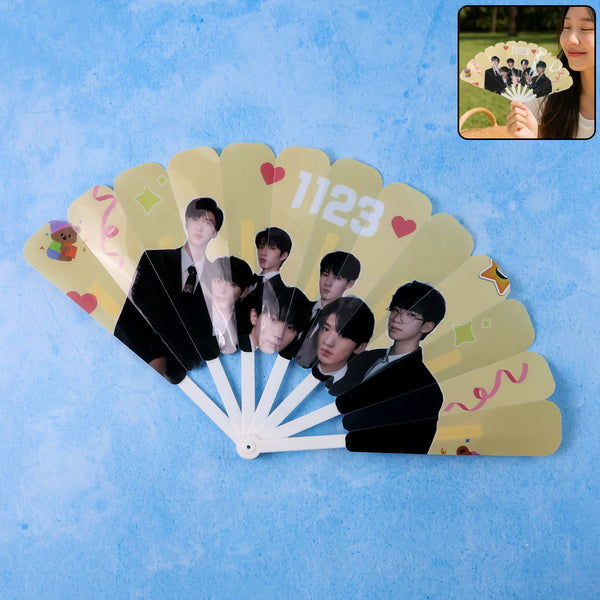 Idol-Themed Foldable Hand Fan - (1 Pc)