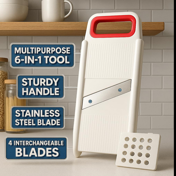 Kitchen Tools - 6 in 1 Multipurpose SLICERS & GRATERS