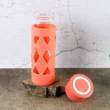 Glass Water Bottle with Protective Sleeve - (1 Pc / 480 ML)