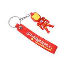 Cute Cartoon Silicone 3D Key Chain with Metal Hook & Strap (Pack of 1)