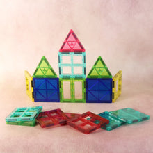 Magnetic Building Tiles Construction Toy Set (16 Pc / Set)