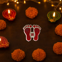Decorative Goddess Laxmi Footprint Sticker - (Set)