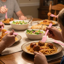 Plastic Fork Spoon,  Baby Fork Spoon Dessert Spoon (5pc set)