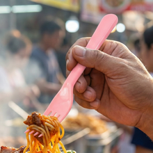 Plastic Fork Spoon,  Baby Fork Spoon Dessert Spoon (5pc set)