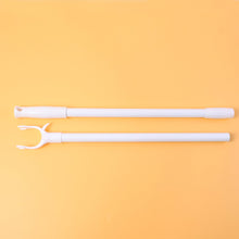 Compact clothes hook rod for wardrobe and bathroom use