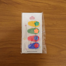 Colorful Star Design Decorative Hair Clip Set (4 Pc)