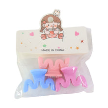 Plastic Small Hair Clips for Girls Kids Hair Accessories (3 Pcs Set / Mix Color & Design)