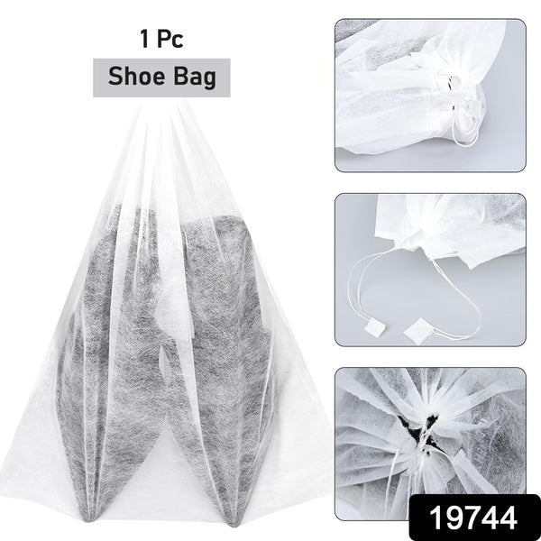 Non-woven drawstring shoe bag