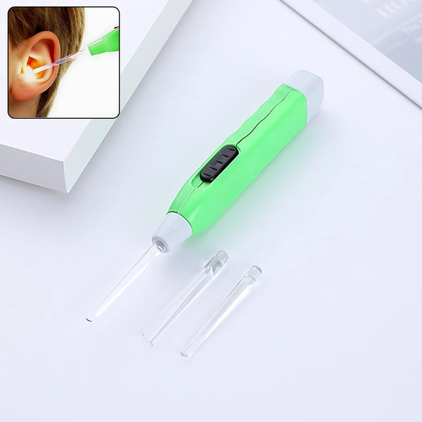 Compact Green LED Ear Pick
