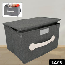 Small Foldable Storage Box With Lid And Handles(28×20×16 Cm / 1 pc)