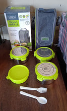 Stainless Steel Tiffin Lunch Box Container / Dabba with 4 Side Clip Lock Lid