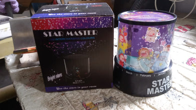 LED Projector Night Light with Rotating Music Ideal for Kids Home Decor