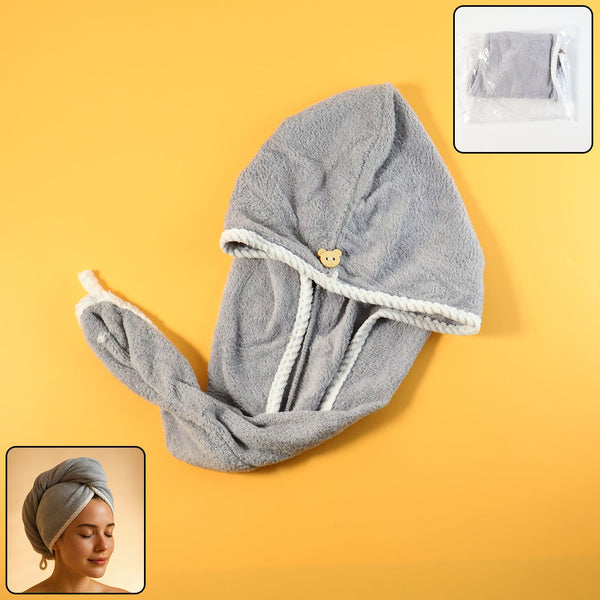 Hair Drying Magic Hair Cap Towel Wrap for Women (1 Pc / Mix Design)