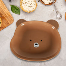 Durable Food Serving Plate, Bear Shaped Plate Cartoon Snack Plates  (1 Pc)