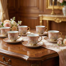 Elegant floral tea cup set